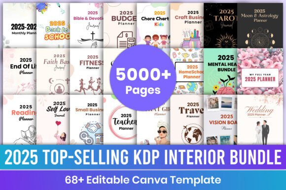 2025 Top Selling Kdp Interior Bundle: A Comprehensive Guide to Editable Canva Templates