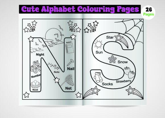 Alphabet Coloring Pages for Kids A-Z: A Creative Learning Tool