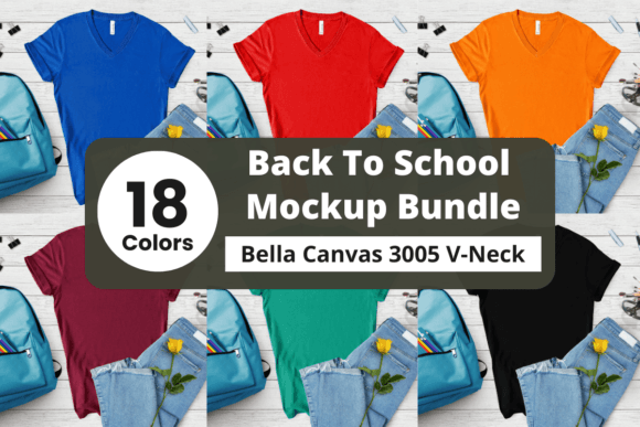 Bella Canvas 3005 V-Neck Mockup Bundle: A Game-Changer for T-Shirt Designers