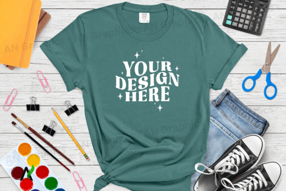 Comfort Colors 1717 Mockup - 073: A Professional Tool for T-Shirt Design Presentations