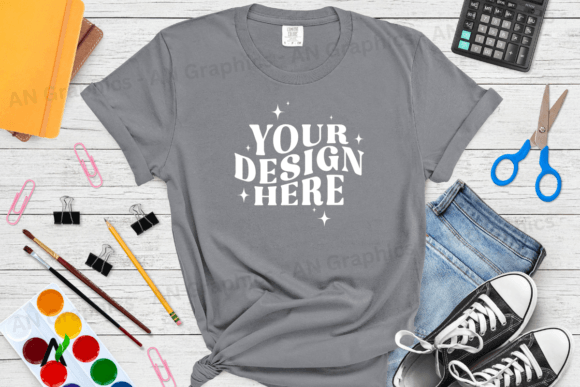 Comfort Colors 1717 Mockup - 093: A Professional Tool for Showcasing T-Shirt Designs