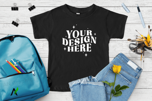 Enhance Your Designs with Kids Bella Canvas 3001B Mockup - 003