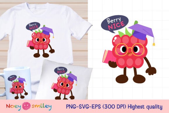 Funny Raspberry Wear Graduation Cap