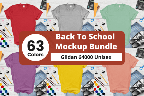 Gildan 64000 Unisex Mockup Bundle
