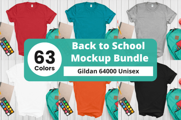 New Gildan 64000 Unisex Mockup Bundle