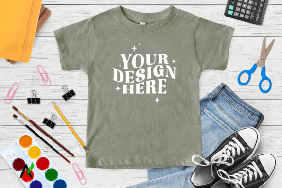 Revolutionizing T-Shirt Design with the Kids Bella Canvas 3001B Mockup - 017
